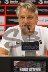 3. Liga; FC Ingolstadt 04 - SV Elversberg; Cheftrainer Steffen Horst (SVE) Pressekonferenz Interview