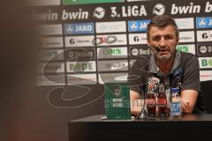 3.Liga - Saison 2023/2024 - Preußen Münster - FC Ingolstadt 04 - Cheftrainer Michael Köllner (FCI) - Pressekonferenz nach dem Spiel -  - Foto: Meyer Jürgen