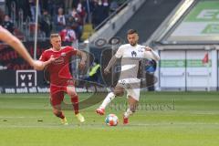 2.BL; Fortuna Düsseldorf - FC Ingolstadt 04; Visar Musliu (16, FCI) Appelkamp Shinta (23 DUS)