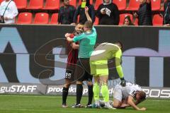 3.Liga - Saison 2022/2023 - FC Ingolstadt 04 -  - SV Waldhof-Mannheim - Gelbe Karte für David Kopacz (Nr.29 - FCI) - Foto: Meyer Jürgen