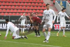 3. Fußball-Liga - Saison 2020/2021 - FC Ingolstadt 04 - FC Viktoria Köln - Filip Bilbija (#35,FCI)  - enttäuscht nach seinem Schuss  - Foto: Meyer Jürgen