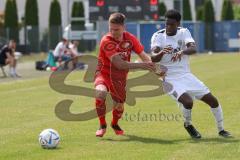 Bayernliga Nord - Saison 2023/24 - FC Ingolstadt 04 II - TSV Abtswind - Mario Götzendorfer (Nr.23 - FCI) - Tuda Jayson weiss Abtswind - Foto: Meyer Jürgen