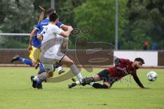 Kreisklasse -  Saison 2023/2024 - TSV Ingolstadt Nord - TSV Großmehring - Der 0:1 Führungstreffer durch Sebastian Eisenberger weiss Großmehring - Andreas Tebbe blau Ing Nord - jubel - Yasin Baysa Torwart Ing Nord - Foto: Meyer Jürgen