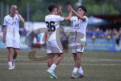 Toto - Pokal - Saison 2024/25 - DJK Hein - FC Ingolstadt 04 -  - Der 0:4 Treffer durch Valentin Hoti (Nr.36 - FCI) - jubel - Emre Gül (Nr.5 - FCI)- Foto: Meyer Jürgen