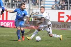 3. Liga; SV Meppen - FC Ingolstadt 04; Zweikampf Kampf um den Ball Patrick Schmidt (9, FCI) Blacha David (23 SVM)