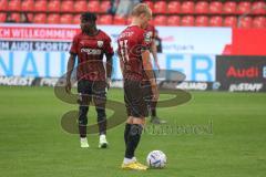 3.Liga - Saison 2022/2023 - FC Ingolstadt 04 -  - SV Waldhof-Mannheim - Tobias Bech (Nr.11 - FCI) beim Freistoss zum 1:0 Führungstreffer -  Jubel -  - Foto: Meyer Jürgen