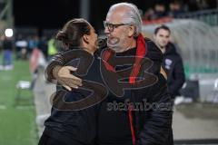 3. Liga; TSV Havelse - FC Ingolstadt 04; Sieg Jubel Freude 2:6 Cheftrainerin Sabrina Wittmann (FCI) Vorsitzender des Vorstandes Peter Jackwerth (FCI)