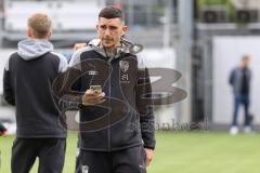 3. Liga; SV Sandhausen - FC Ingolstadt 04; vor dem Spiel Ognjen Drakulic (30, FCI)