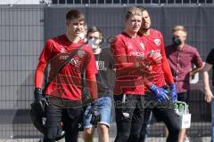 2. Bundesliga - FC Ingolstadt 04 - Trainingsauftakt mit neuem Trainerteam - Torwart Robert Jendrusch (1, FCI) Torwart Fabijan Buntic (24, FCI) Markus Ponath (40, FCI)