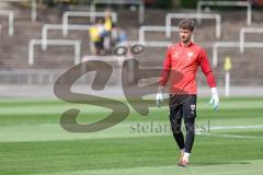 3. Liga; Borussia Dortmund II - FC Ingolstadt 04; vor dem Spiel Torwart Maurice Dehler (46, FCI)