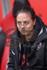 3. Liga; FC Ingolstadt 04 - FC Viktoria Köln; vor dem Spiel Cheftrainerin Sabrina Wittmann (FCI)