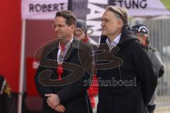 3. Liga; FC Ingolstadt 04 - FC Viktoria Köln; SchanzenGeber-Spieltag, Oberbürgermeister Dr. Michael Kern (IN) Geschäftsführers Dietmar Beiersdorfer (FCI Sport Kommunikation)