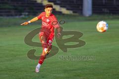 Bayernliga - U17 - Saison 2022/2023 - FC Ingolstadt 04 -  1860 München - Madrid Rasho rot FCI beim Freistoß der zur 1:0 Führung führt durch Zeitler Deniz - Jubel - Foto: Meyer Jürgen