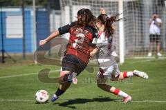 2. Bundesliga Frauen - Saison 2026/27  - FC Ingolstadt 04 Frauen - 1. FC Köln II - Mara Winter (Nr.2 - FCI Frauen) - Hofmann Paula weiss Köln  - Foto: Meyer Jürgen