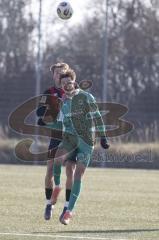 *** A-Junioren Bundesliga  - Saison 2025/26 - FC Ingolstadt 04 - SpVgg Greuther Fürth - Michelbach Kilian schwarz FCI - Mann Silas grün Fürth  - Foto: Meyer Jürgen