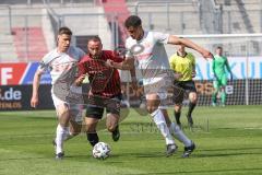 3. Liga - FC Bayern 2 - FC Ingolstadt 04 - Fatih Kaya (9, FCI) Nicolas Feldhahn (5 FCB) Lawrence Jamie (40 FCB)
