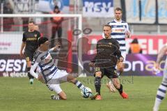 3. Liga; FC Ingolstadt 04 - MSV Duisburg; Tobias Schröck (21, FCI) Santiago Castaneda (5 MSV) Marvin Senger (4 MSV)