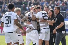 3. Liga; SV Meppen - FC Ingolstadt 04; Tor Jubel Treffer Patrick Schmidt (9, FCI) Justin Butler (31, FCI) Arian Llugiqi (25, FCI) Cheftrainer Michael Köllner (FCI) Thomas Rausch (45, FCI) Co-Trainer Maniyel Nergiz (FCI)