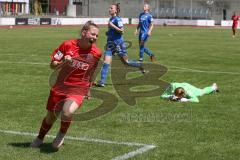 2. Frauen-Bundesliga Süd - Saison 2020/2021 - FC Ingolstadt 04 - SG 1899 Hoffenheim II - Der 1:1 Ausgleichstreffer durch Maier Ramona (#18 FCI) - jubel - Dick Laura Torwart Hoffenheim  - Foto: Meyer Jürgen