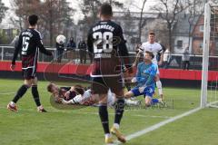 3. Liga - Saison 2023/24 - Testspiel - 1. FC Nürnberg - FC Ingolstadt 04 - Julian Kügel (Nr.31 - FCI) - Reichert Jan Torwart Nürnberg - Foto: Meyer Jürgen