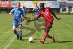 Kreisliga - Saison 2025/26- SV Hundszell - SV Zuchering - Glenn Heicappell rot Zuchering - Paul Amann blau Hundszell - Foto: Meyer Jürgen