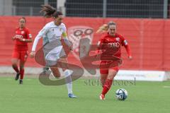 2. Bundesliga Frauen - Saison 2023/24 - FC Ingolstadt 04 Frauen - FC Carl Zeiss Jena - Reininger Pija (Nr.21 - FCI) - Julevic Merza weiss Jena - Foto: Meyer Jürgen