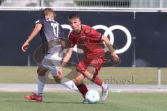 * Testspiel - Saison 2025/26 - FC Ingolstadt 04 - FSV Zwickau - Christensen Gustav (Nr.24 - FC Ingolstadt 04) - Jonas Dittrich (Nr.17 - FSV Zwickau) - Foto: Meyer Jürgen