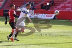 3. Liga - FC Ingolstadt 04 - Waldhof Mannheim - Justin Butler (31, FCI) Just Jan (22 Mannheim)