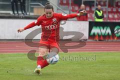 2. Fußball-Liga - Frauen - Saison 2022/2023 - FC Ingolstadt 04 - RB Leipzig - Vidovic Paula (Nr.11 - FC Ingolstadt 04 ) beim Freistoss - Foto: Meyer Jürgen