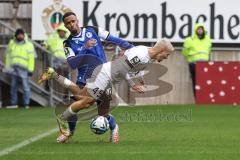 3. Liga; Arminia Bielefeld - FC Ingolstadt 04; Thomas Rausch (45, FCI) Sarenren Bazee Noah Joel (37 AB) Verletzung bei Rausch