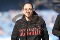 3. Liga; FC Hansa Rostock - FC Ingolstadt 04; vor dem Spiel Cheftrainerin Sabrina Wittmann (FCI)
