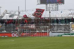 3.Liga - Saison 2022/2023 - SV 07 Elversberg - FC Ingolstadt 04 - Mitgereiste Fans - Foto: Meyer Jürgen