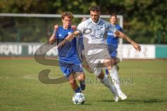 A-Klasse -  Saison 2026/27 - DJK Ingolstadt - TSV Mailing/Feldkirchen - Julian Zajaczkowski blau DJK Ingolstadt - Andreas Tebbe weiss Mailing/Feldkirchen - Foto: Meyer Jürgen