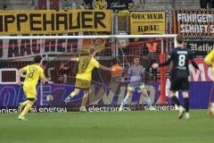 3. Liga; FC Ingolstadt 04 - Alemannia Aachen; Tor Jubel Treffer Heinz Anton (21 AA) Torwart Boevink Pelle (26 FCI) machtlos 0:2