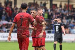 Toto Pokal; FC Sportfreunde Schwaig - FC Ingolstadt 04; Tor Jubel Treffer Schuß Emre Gül (5, FCI)Gustav Christensen (24, FCI) Yann Sturm (7, FCI)
