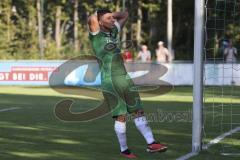 Kreisliga - Saison 2023/2024 - FC Gerolfing - Türk SV Ingolstadt - Anastasios Porfyriadis grün Gerolfing nach einer vergebenen Torchance - Foto: Meyer Jürgen