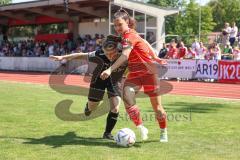 2. Fußball-Liga - Frauen - Saison 2022/2023 - FC Ingolstadt 04 - FCB München II - Andrea Heigl (Nr.5 - FCI Frauen) - Weixler Sophia rot München - Foto: Meyer Jürgen