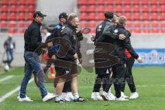 3. Liga; FC Ingolstadt 04 - Rot-Weiss Essen; Sieg Jubel Freude Cheftrainer Achim Beierlorzer (FCI)