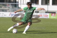 Kreisliga - Saison 2023/2024 - FC Gerolfing - Türk SV Ingolstadt - Philipp Haunschild grün Gerolfing - Foto: Meyer Jürgen