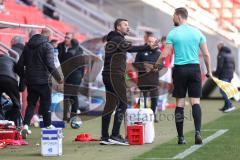 3. Liga; FC Ingolstadt 04 - FC Viktoria Köln; ärgert sich über Schiedsrichter (FCI) Cheftrainer Michael Köllner (FCI)