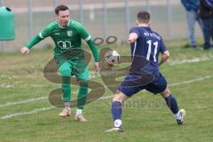 Kreisklasse - Saison 2024/25- SV Lippertshofen - TSV Etting - Florian Donaubauer grün Lippertshofen - Daniel Krämer blau Etting - Foto: Meyer Jürgen