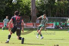 Landesliga - Saison 2025/26 - SV Manching - FC Sonthofen - Fabian  Neumayer (Nr.9 - SV Manching) - Blaku Diar schwarz Sonthofen - Foto: Meyer Jürgen