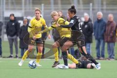 2023_11_12 - 2. Bundesliga - Saison 2023/24 - FC Ingolstadt 04 Frauen - SV 67 Weinberg - Samantha Stiglmair (Nr.27 - FCI Frauen) - Wich Lisa gelb Weinberg - Foto: Meyer Jürgen