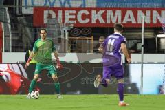 3. Liga; VfL Osnabrück - FC Ingolstadt 04; Torwart Kai Eisele (25, FCI) Meißner Robin (11 VFL)