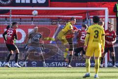 3. Liga; FC Ingolstadt 04 - Borussia Dortmund II; Torwart Marius Funk (1, FCI) Guille Bueno ( BVB2) Marcel Costly (22, FCI)