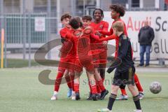 U 14 (C-Jun.) Förderliga BuLi/NLZ -  Saison 2021/2022 - FC Ingolstadt 04 - FC Bayern München - Stanko Djordjevic köpft den 4:0 Führungstreffer - jubel - Foto: Meyer Jürgen