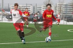 Schanzer Amateurcup 2026 - TSV Kösching - TSV Wolnzach-  - Elias Kraus rot Kösching - Markus Mörz weiss Wolnzach - Foto: Meyer Jürgen