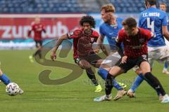 3. Liga - Hansa Rostock - FC Ingolstadt 04 - Francisco Da Silva Caiuby (13, FCI) Dennis Eckert Ayensa (7, FCI) Jan Löhmannsröben (24 Rostock) Damian Roßbach (4 Rostock)