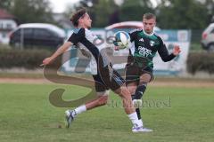 Bezirksliga - Saison 2025/26- TSV Gaimersheim - TSV Ober./Unterh.stadt - Quendrim Hoti (Nr.4 - TSV Gaimersheim) - Amadeus Taubert grau Ober/. Unterh.stadt - Foto: Meyer Jürgen