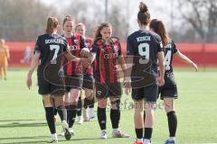 2. Bundesliga Frauen - Saison 2024/25 - FC Ingolstadt 04 Frauen - SC Freiburg II - Der 1:0 Führungstreffer durch Emma Kusch (Nr.9 - FCI Frauen) - jubel - Foto: Meyer Jürgen